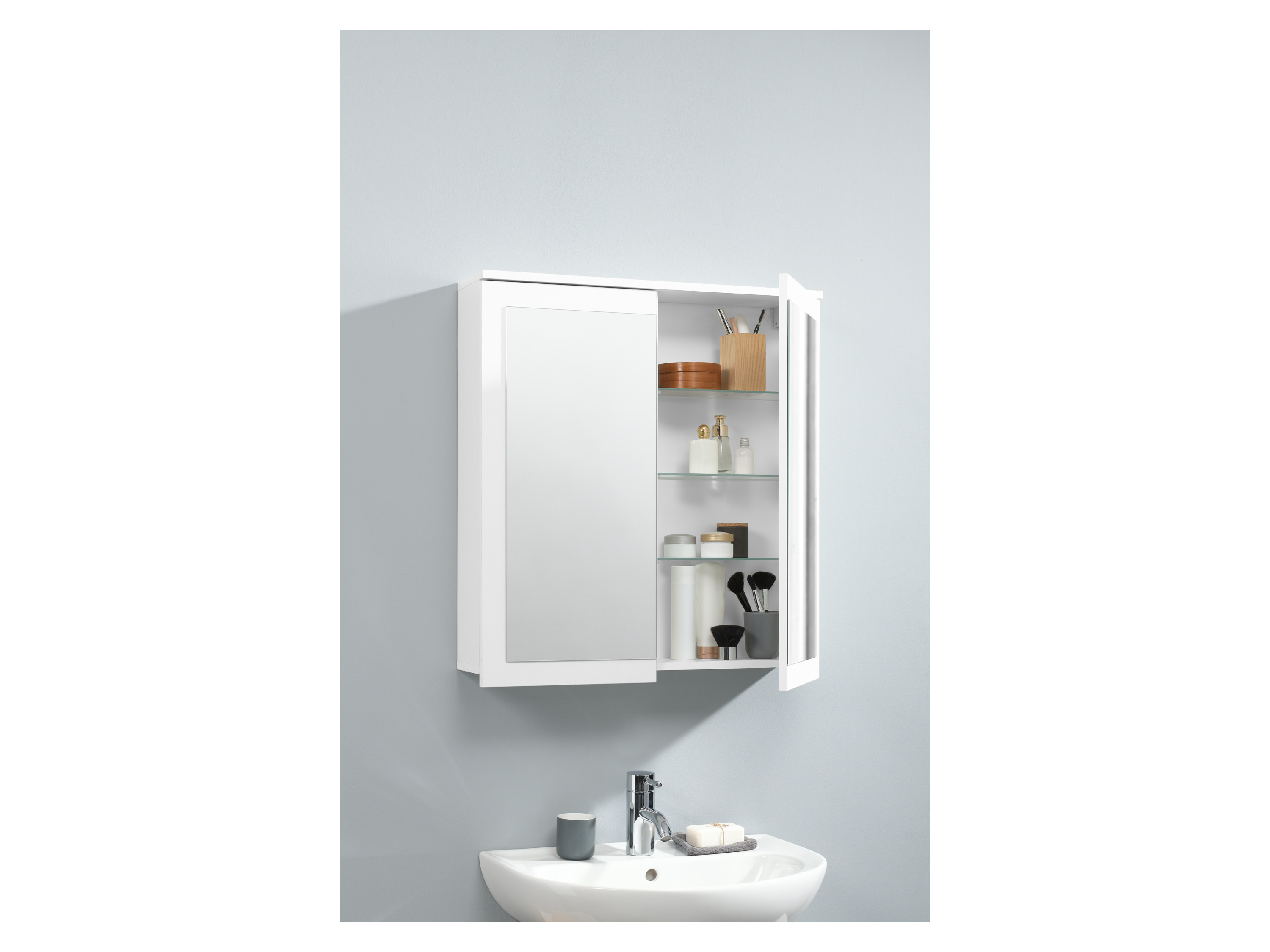 Thumbnail - LIVARNO home Spiegelschrank »Basel«, mit 2 Türen