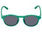Grüne Sonnenbrille mit dunklen Gläsern.
