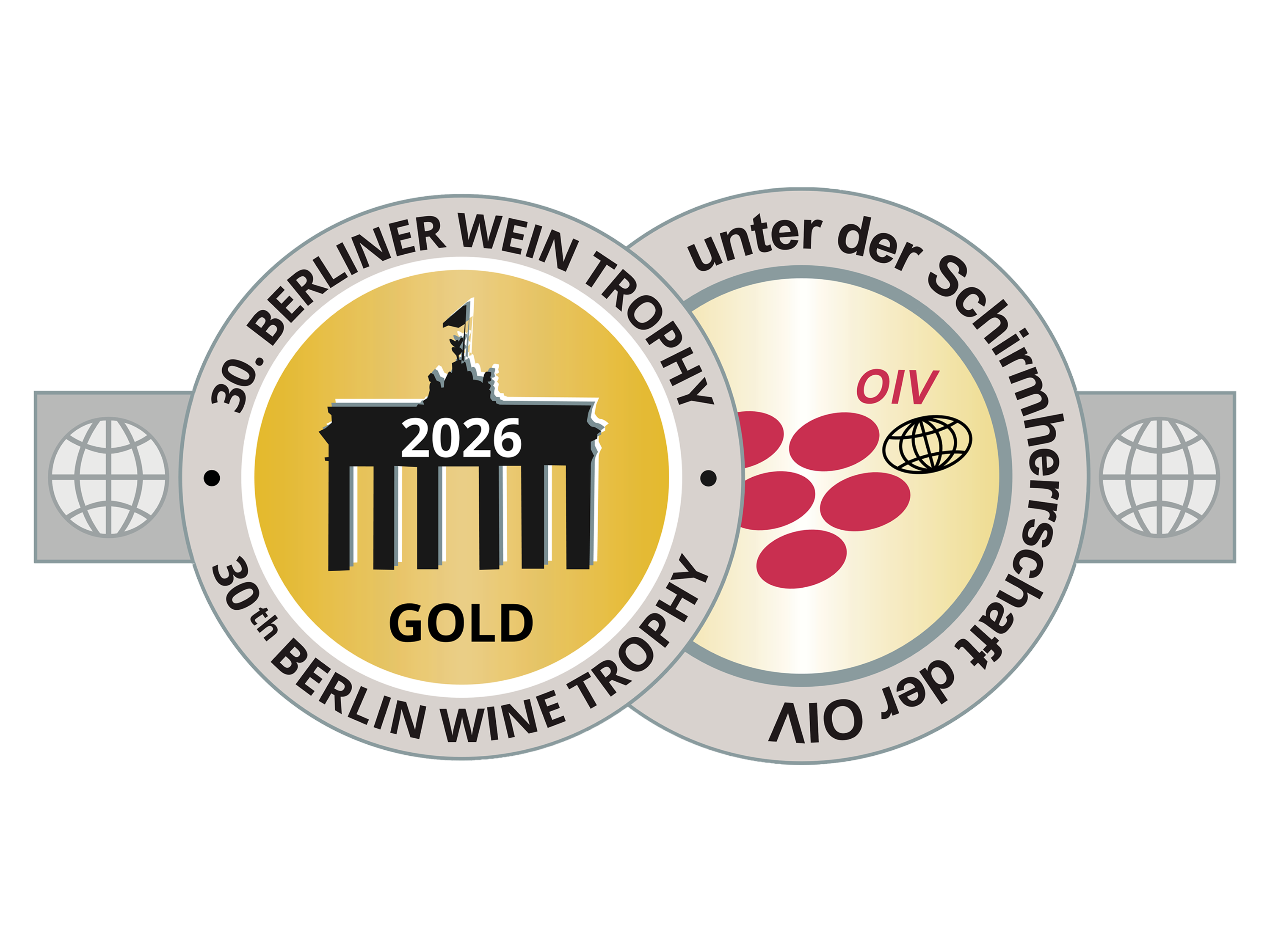 30. Berliner Wein Trophy 2026 GOLD unter der Schirmherrschaft der OIV.