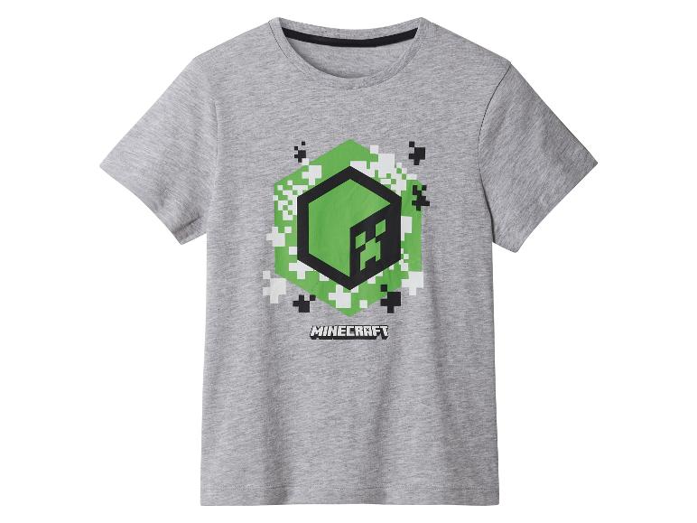 Graues Minecraft-Shirt für Kinder.