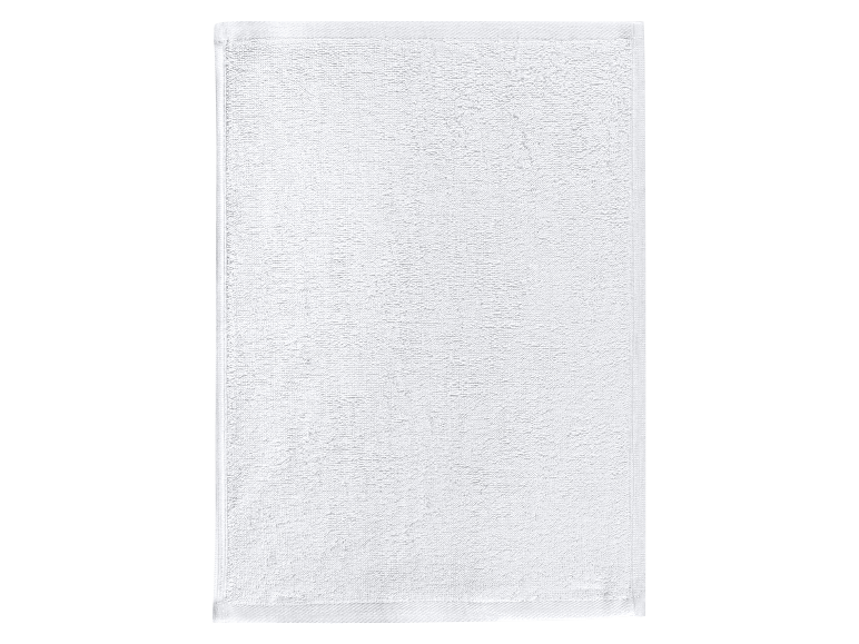 Weißer Frottee-Badevorleger.