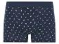 Marineblaue Boxershorts mit Ankermuster.