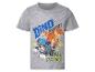 Graues Kinder-T-Shirt mit Welpe und Dinosaurier, Text „DINO EXPERT“ und „PAW PATROL“.