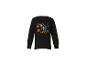 Schwarzes Kinder-Langarmshirt mit Halloween-Aufdruck „Spooky-Saurus“.