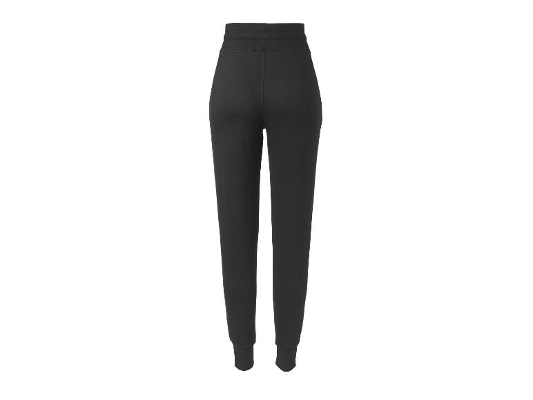 Schwarze Damen-Jogginghose, Rückansicht.