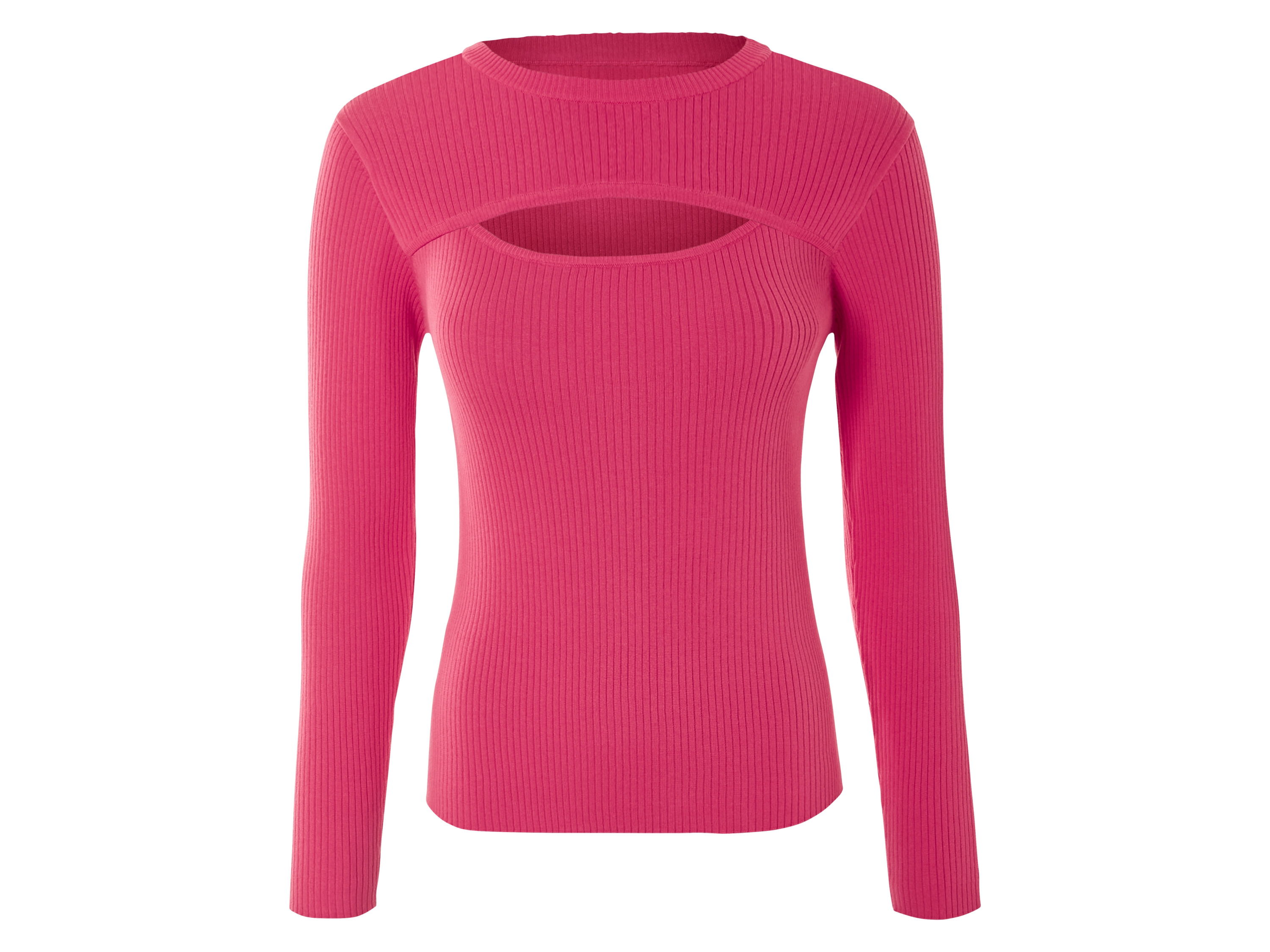 esmara® Damen Pullover Cut Outs (Pink, L(44/46))““ | schwarz
