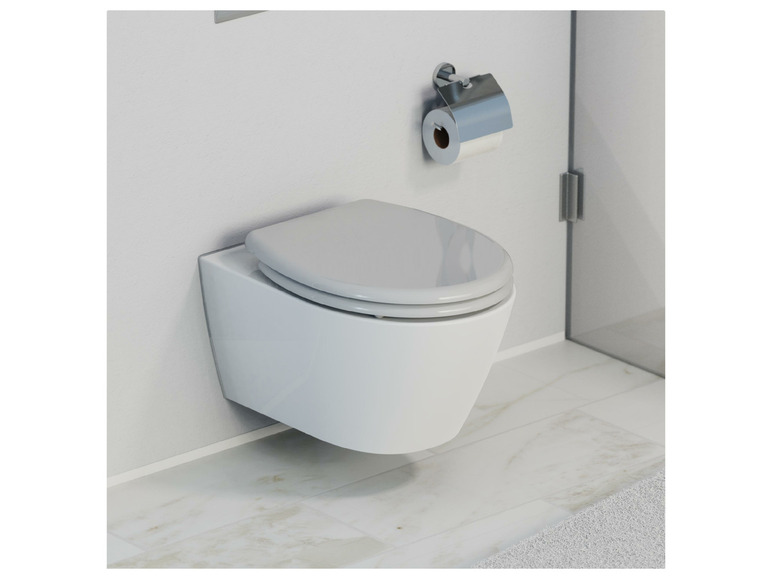 Gehe zu Vollbildansicht: Schütte WC Sitz Duroplast, mit Absenkautomatik und Schnellverschluss - Bild 14
