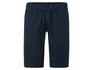 Dunkelblaue Shorts mit Gummizug und Kordel