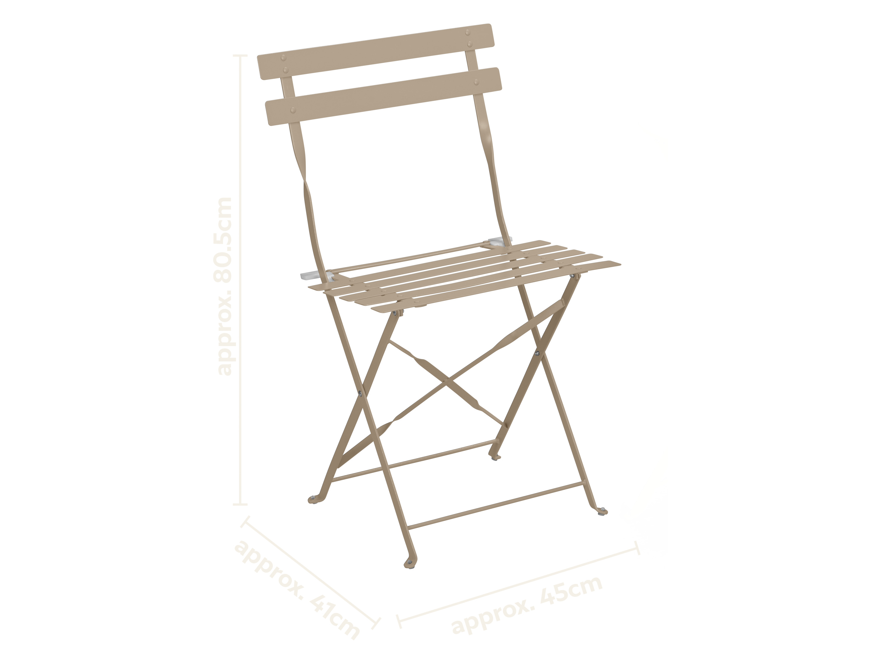 Thumbnail - LIVARNO® Bistroset Metall 3tlg. anthrazit (Beige)