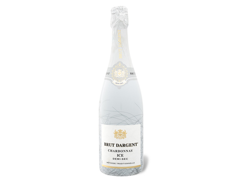 Gehe zu Vollbildansicht: Brut d'Argent Ice Chardonnay Sekt halbtrocken, Schaumwein - Bild 1