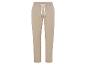 Beige Casualhose mit Kordelzug.