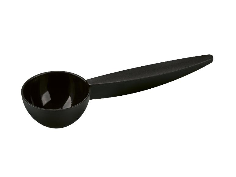 Schwarzer Kaffeemesslöffel aus Kunststoff
