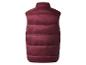 Herren-Steppweste in Bordeaux, Rückansicht