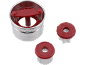 Metall-Ausstechformen mit rotem Griff und verschiedenen Formen