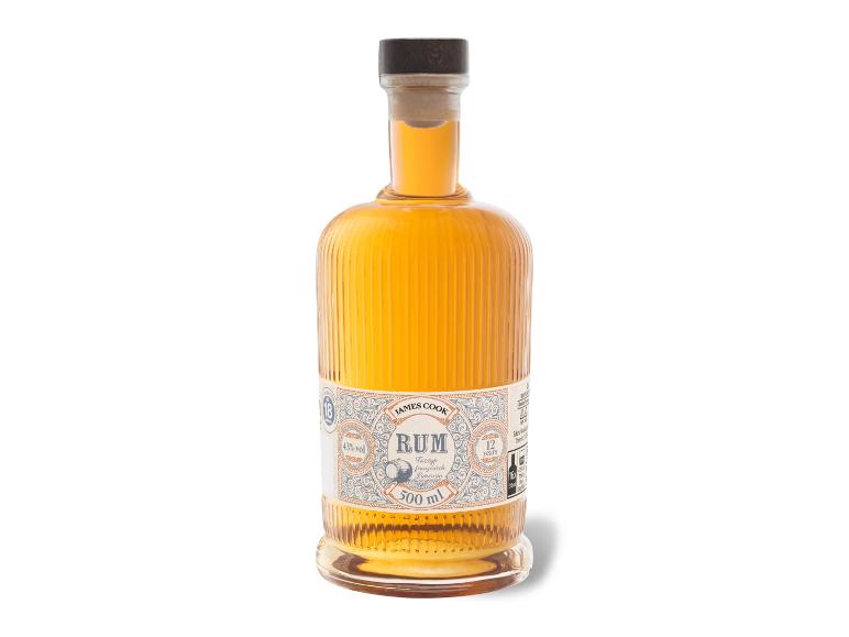 Flasche James Cook 12 Jahre alter Rum, 500 ml, 43% Vol.