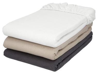 LIVARNO® Feinbiber-Spannbettlaken, 180-200 x 200 cm