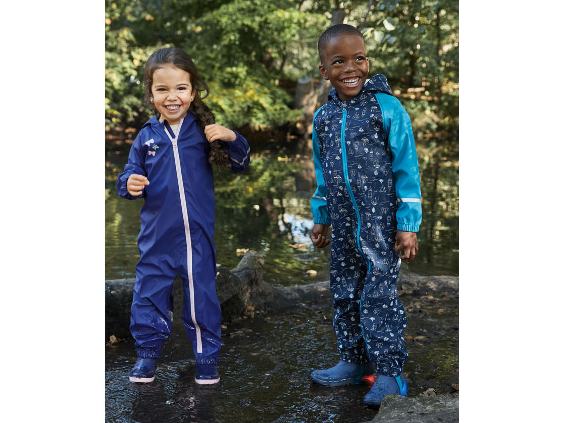 LUPILU® Baby / Kleinkinder Matsch- und -Buddel-Overall (Blau, 86/92) – Bild 2 von 3