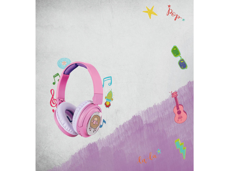 Gehe zu Vollbildansicht: SILVERCREST® Kinder Bluetooth®-On-Ear-Kopfhörer Rhythm Kids »SKRK 30 A1« - Bild 9
