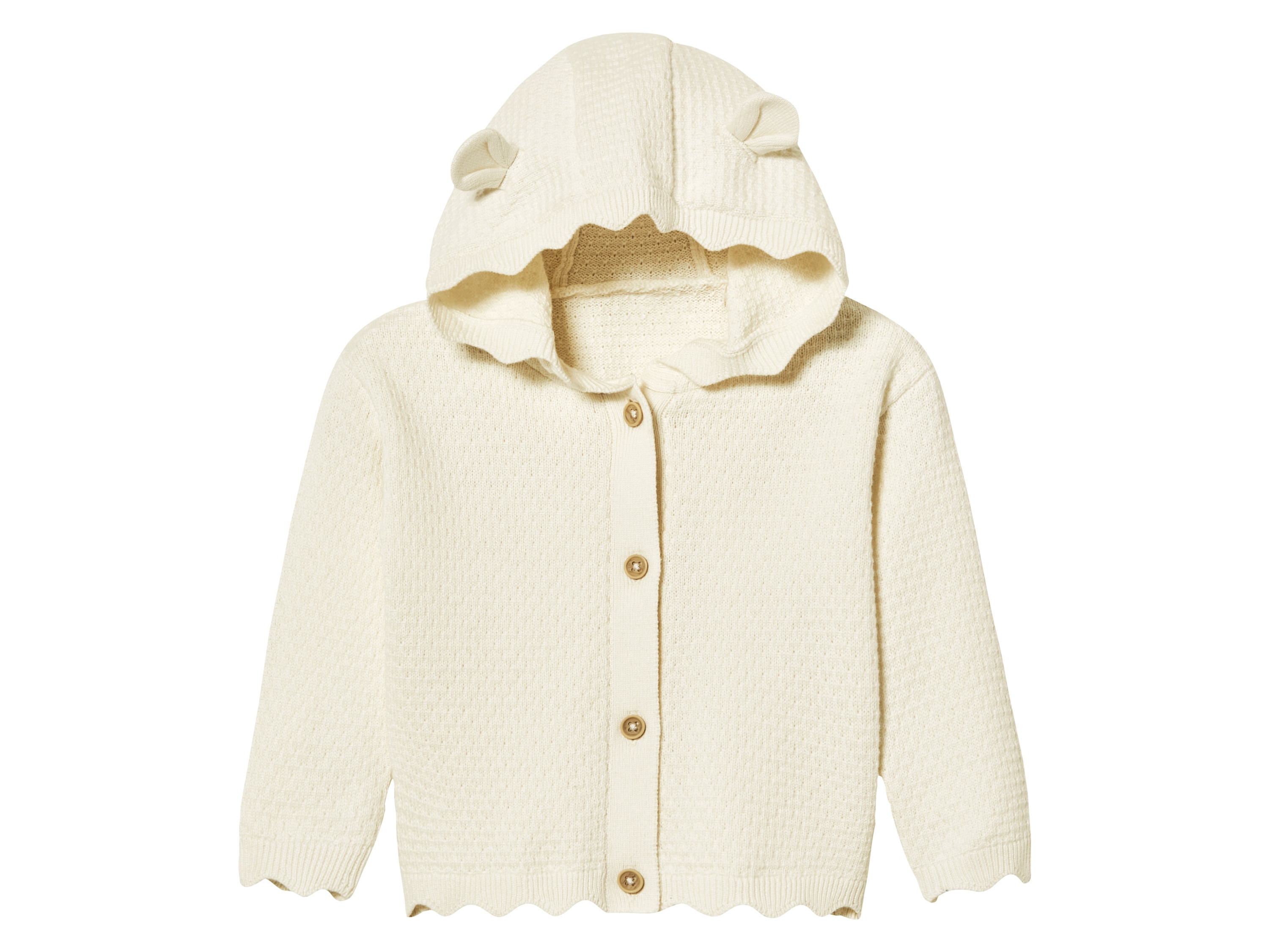 lupilu® Baby Mädchen Strickjacke (Beige, 86/92)““ | hellrosa