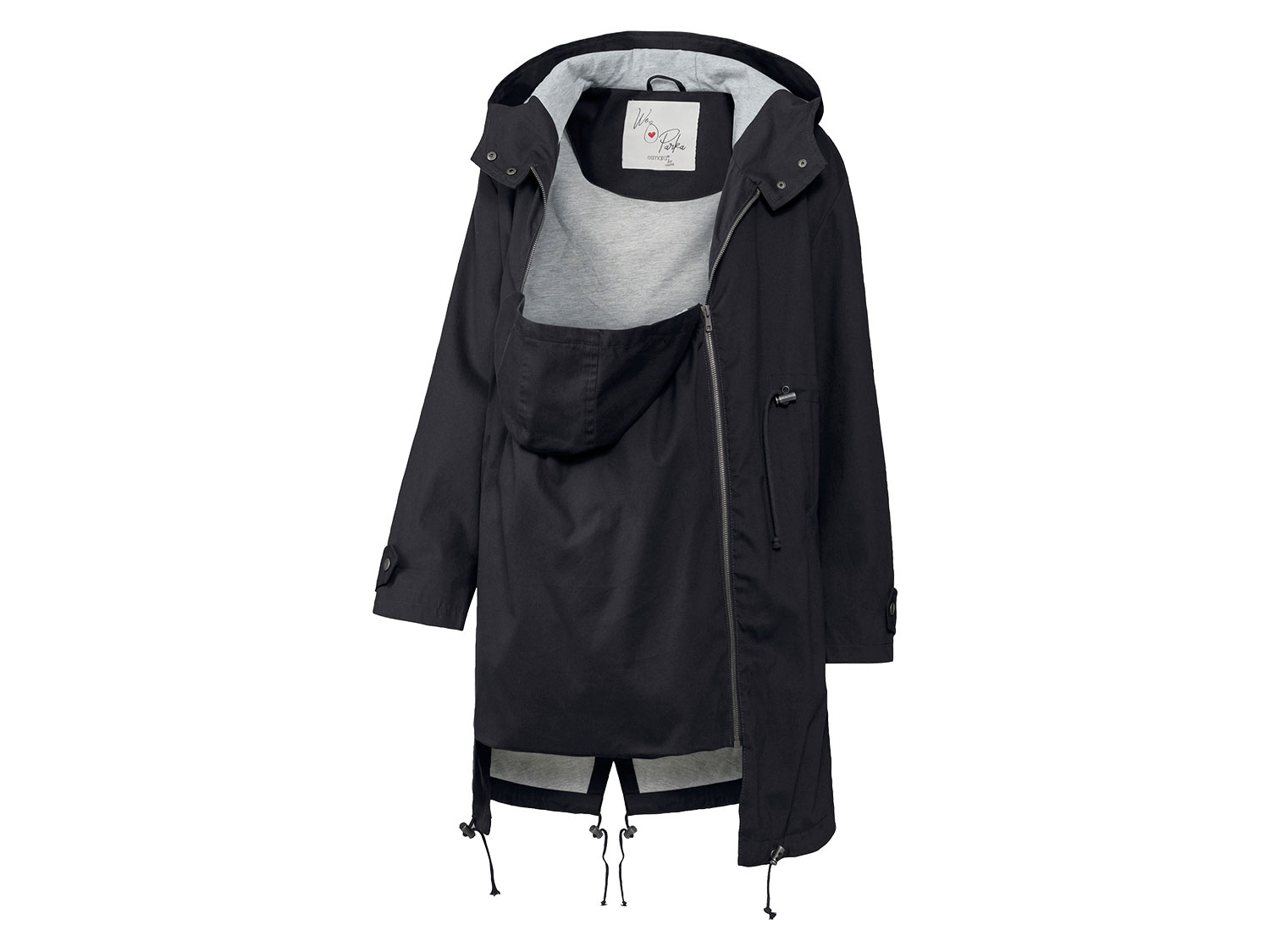 ESMARA® Damen Parka (Schwarz, 46)""