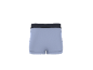 Hellblaue Boxershorts mit dunklem Gummibund.