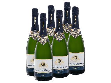 6 x 0,75-l-Flasche Weinpaket Cuvée Prestige Crémant de Bourgogne AOP Brut, Schaumwein