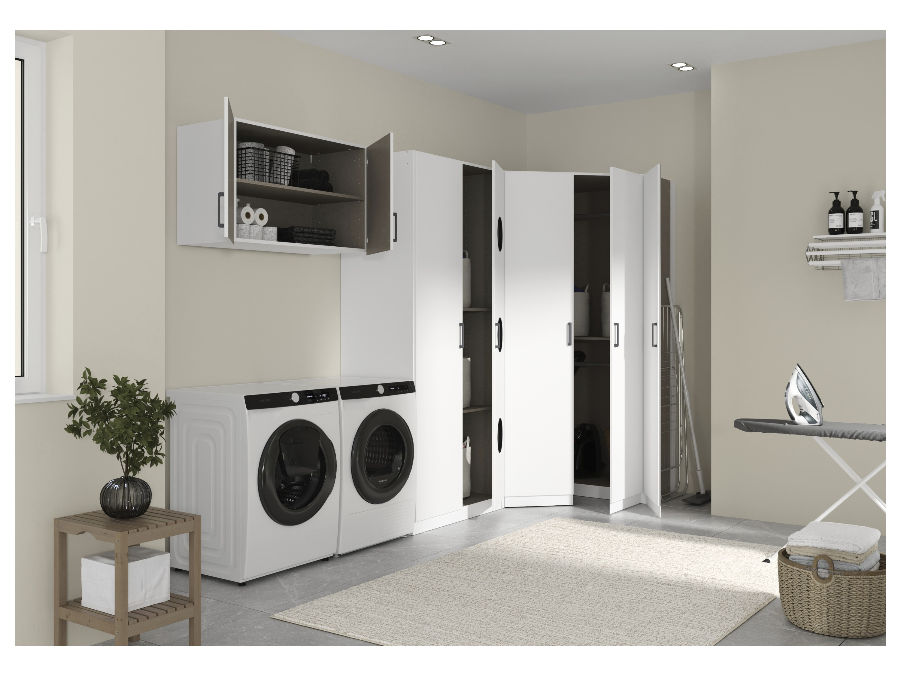 Thumbnail - rauch BLUE Allrounder, Grundelement Wäscheschrank 2trg (+E + A + H, Alpinweiß)