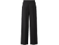 Schwarze, weite Hose mit elastischem Bund.