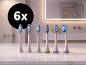 DENTALUX® Ersatzzahnbürstenköpfe DZKS 6 C1, 6er-Pack