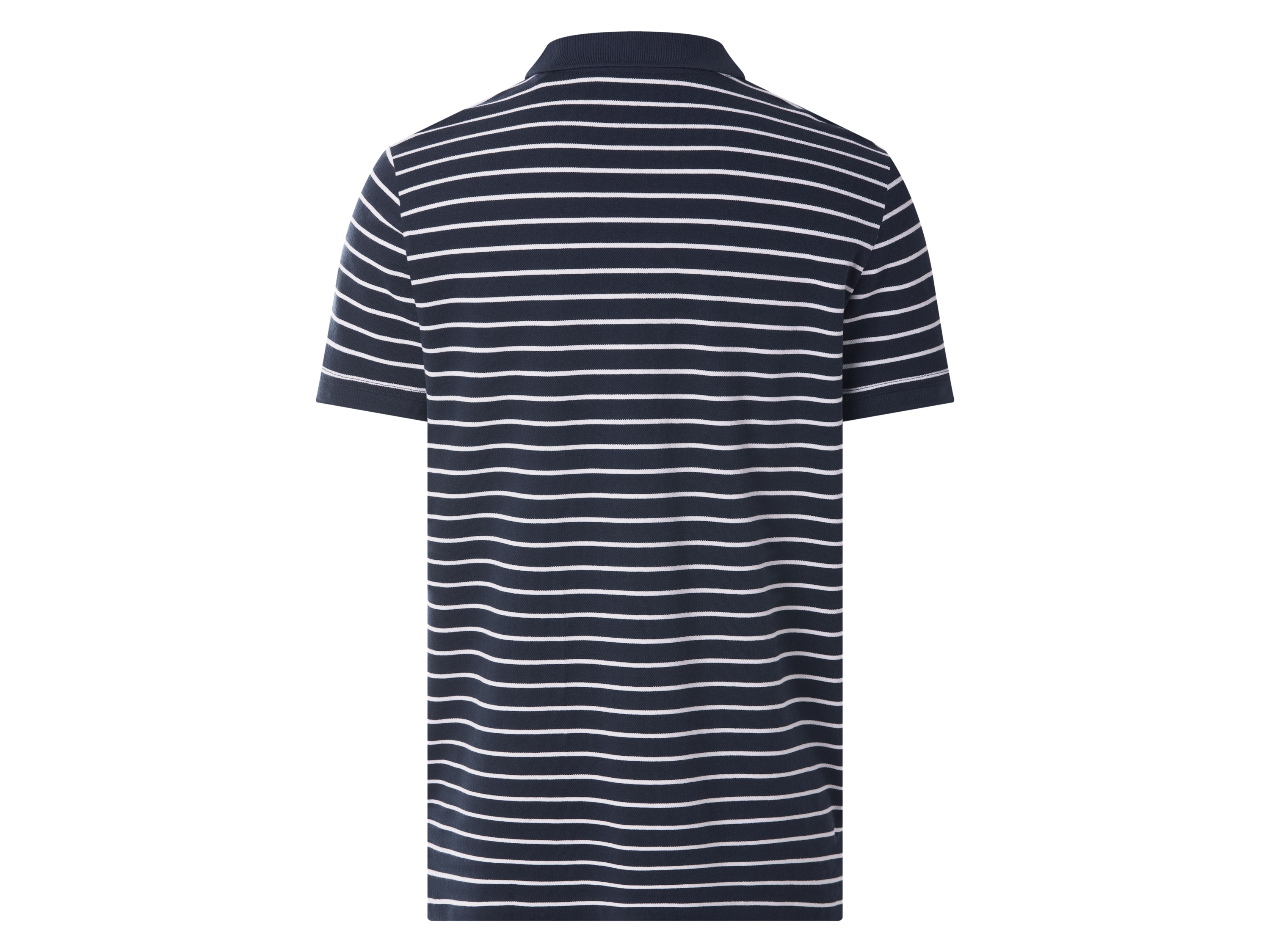 ESMARA MEN Herren Piqué Poloshirt (Streifen/navy, S (44/46)) – Bild 3 von 4