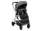 Ein grauer BabyComfort Kinderwagen mit Verdeck.