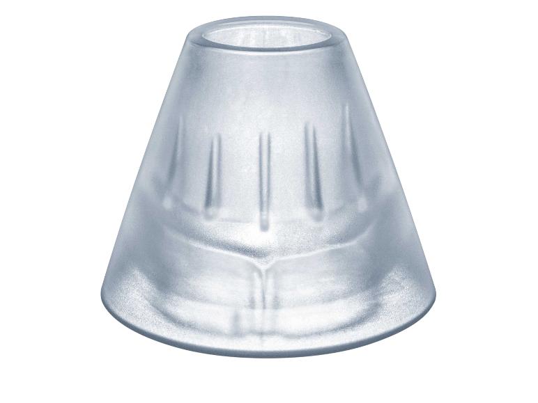 Transparentes konisches Düsenaufsatz für Staubsauger oder Beauty-Gerät.