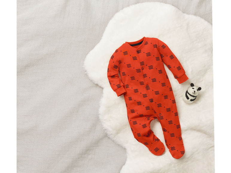 Gehe zu Vollbildansicht: lupilu Baby Jungen Schlafoverall aus reiner Baumwolle - Bild 7