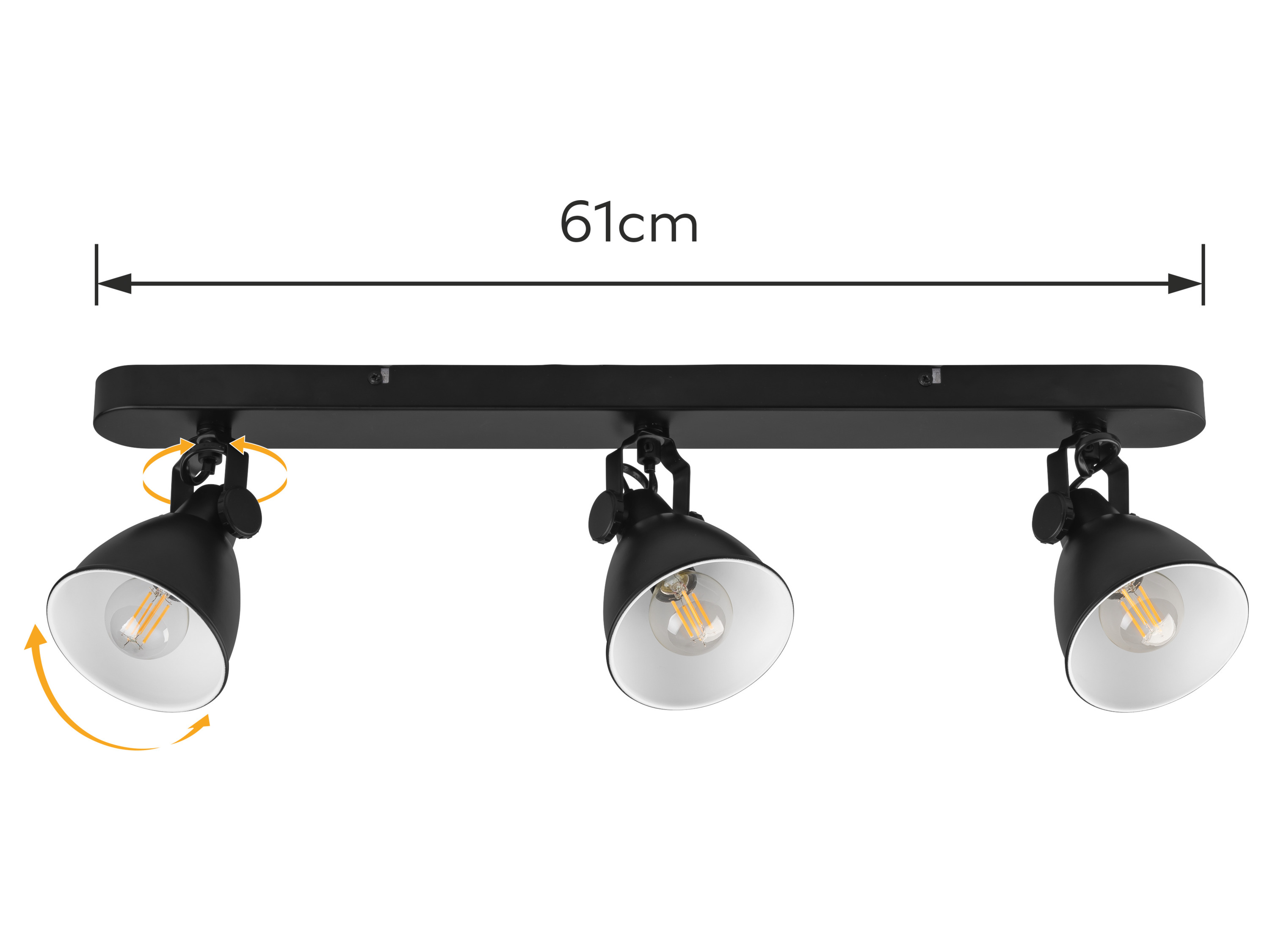 Thumbnail - LIVARNO® Deckenspot / Wand-/Deckenschiene 3flammig (Deckenschienenleuchte, schwarz)