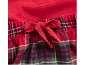 Rote karierte Pyjamahose mit Kordelzug