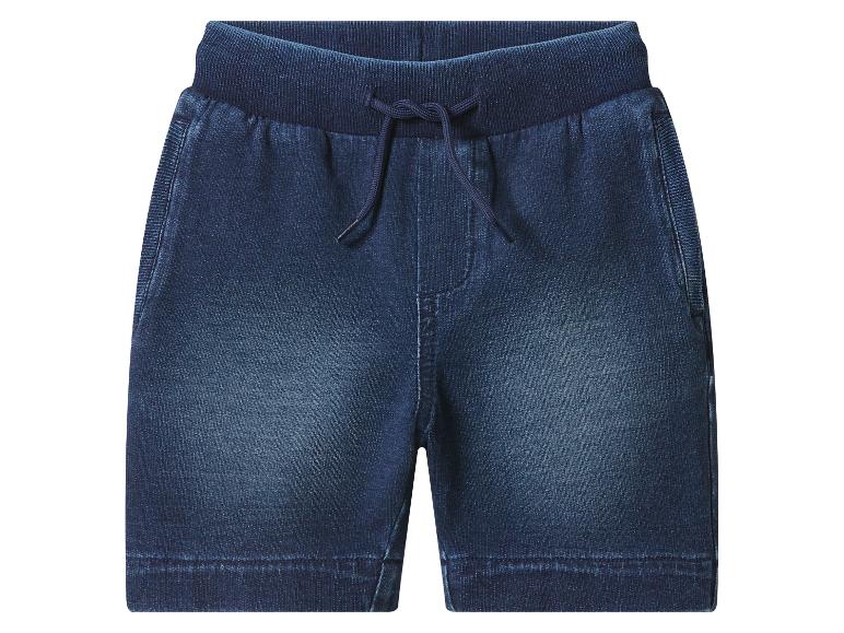 Jungen-Denim-Shorts mit Kordelzug, dunkelblau