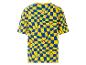 Lidl T-Shirt mit gelbem und blauem Karomuster.