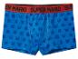 Blaue Boxershorts mit Super Mario-Aufdruck und rotem Bund