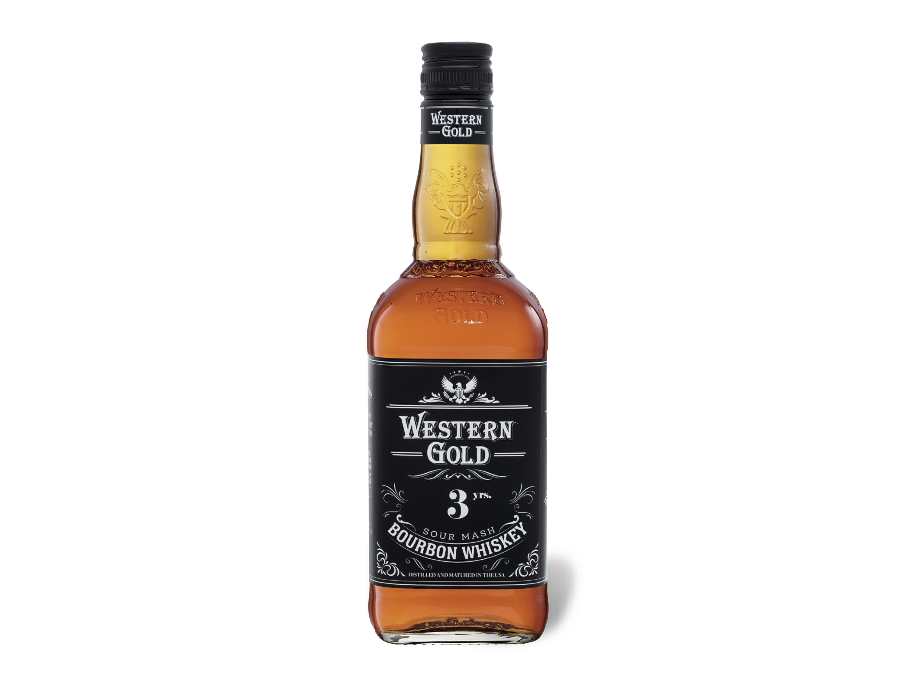 WESTERN GOLD Sour Mash Bourbon Whiskey 40% Vol | 04335619203105