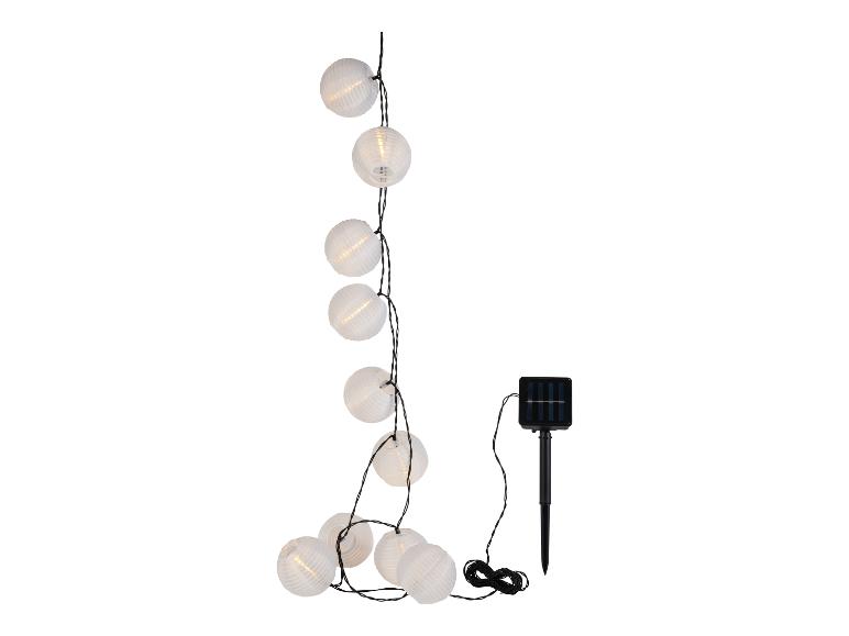Solar Lichterkette mit Papierlaternen.