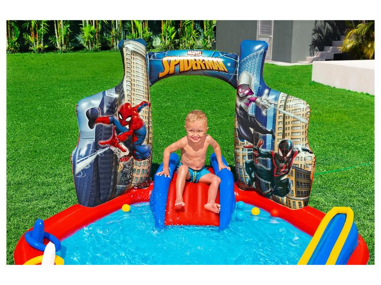 Spider-Man Planschbecken mit Rutsche.