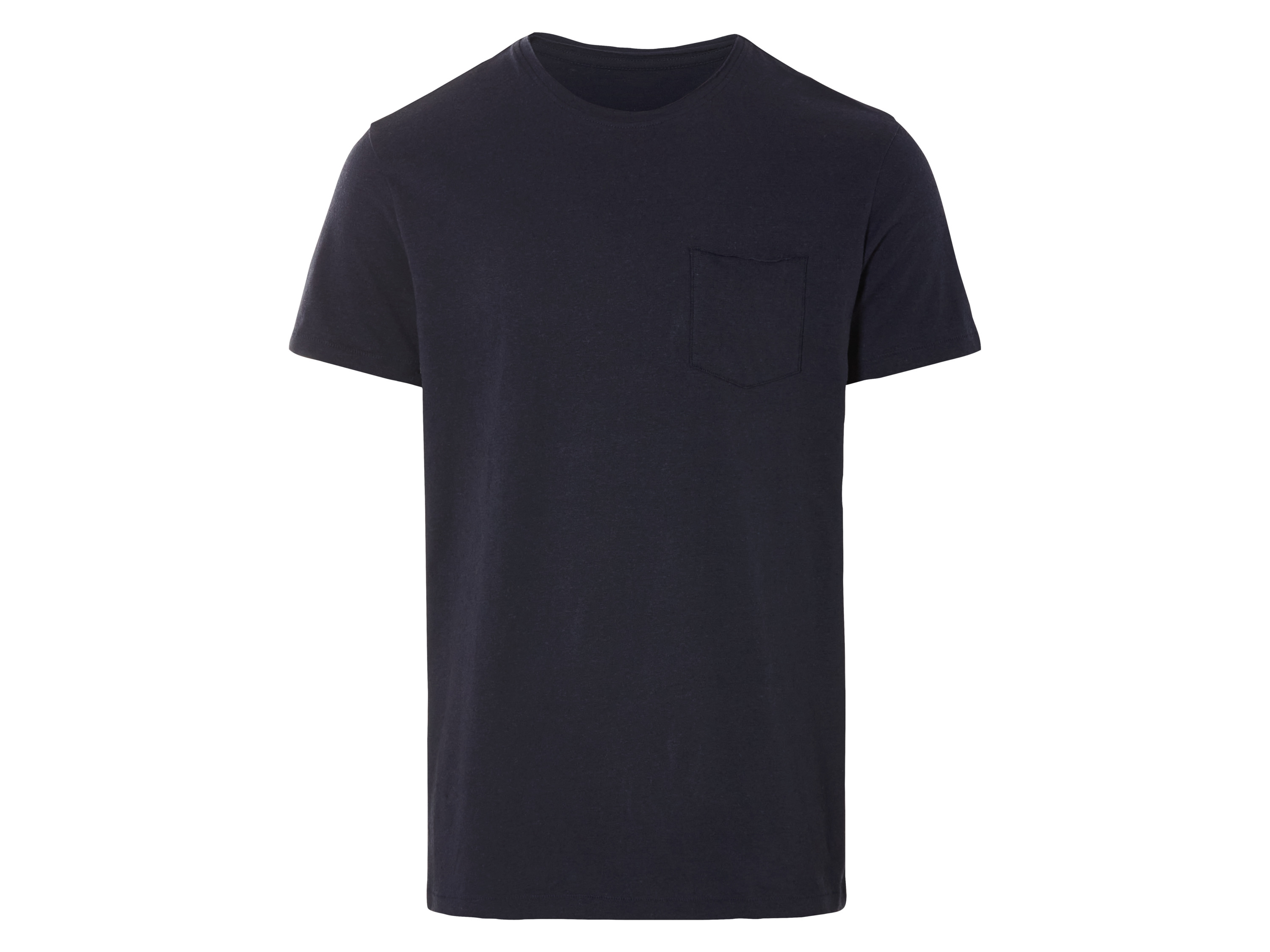 LIVERGY® Herren T-Shirt mit Leinen (Navy, XL(56/58))““ | navy Muster: – Detail: luftig-leichte Qualität durch Leinen und Baumwolle , aufgesetzte Brusttasche Schnitt: körpernah geschnitten Ausschnitt: Rollkantenausschnitt Multipack: – Material: Baumwolle, 29 % Leinen Pflegehinweis: waschen bei max. 40 °C nicht bleichen schonende Trocknung im Wäschetrockner bei max. 60 °C bügeln bis 150 °C Stufe 2. Dampfbügeleisen kann verwendet werden nicht trockenreinigen Größe: S 44/46 – XXL 60/62 Meine Lidl-Größe – so einfach gehts Deine Größe findest du in der Lidl-Größentabelle . Oeko-Tex® Standard 100 Geprüft auf Schadstoffe Zertifizierungsnummer: 13.Hbd.25552 Hohenstein Htti Standard 100 by Oeko-Tex® ist die weltweit bekannteste, unabhängige Zertifizierung schadstoffgeprüfter Textil- und Lederprodukte aller Art – vom Garn und den Stoffen bis hin zum gebrauchsfertigen Artikel. Das Label bestätigt