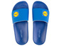 Blaue Badeslipper mit Lidl Logo und Marke Esmara.