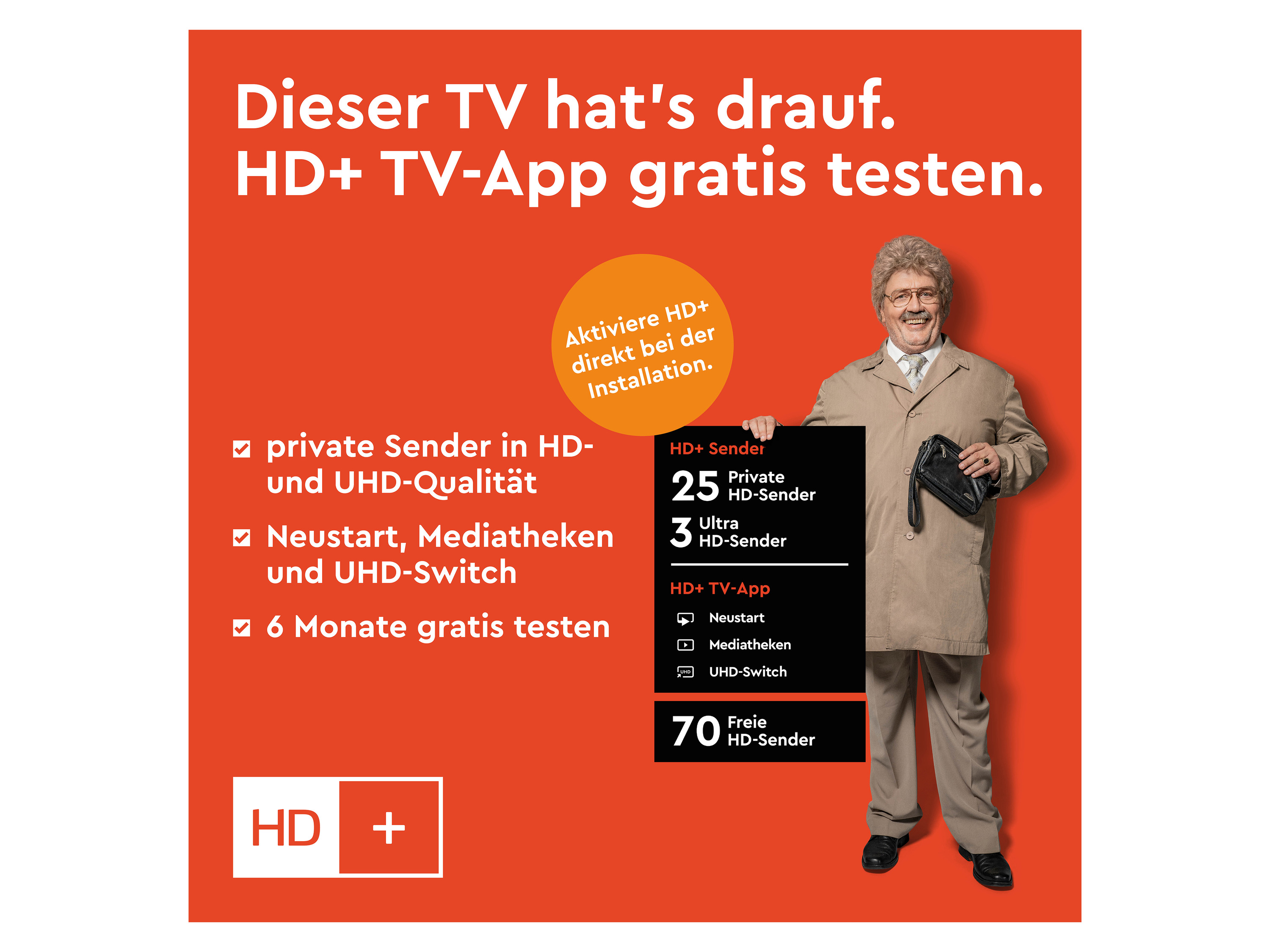 Thumbnail - TELEFUNKEN »XH32SO550SD« Smart TV 32 Zoll Fernseher HD-Ready, HDR, Triple-Tuner, DVD-Player inkl. 6 Monate HD+""