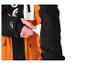 Herren-Skijacke in Schwarz-Orange mit Skipasstasche.
