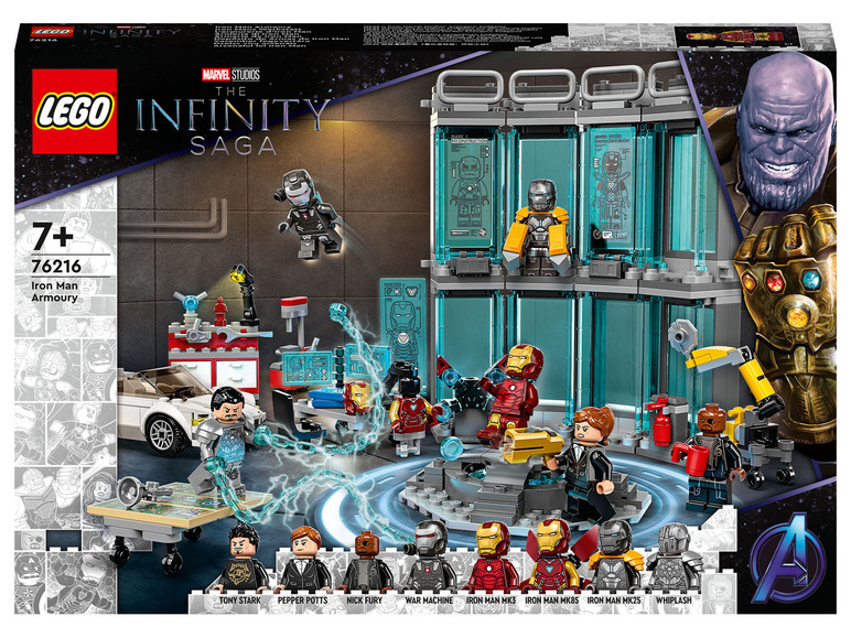 Gehe zu Vollbildansicht: LEGO® Marvel Super Heroes LEGO Marvel 76216 »Iron Mans Werkstatt« - Bild 1