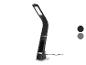 Schwarze und graue LED-Schreibtischlampe mit flexiblem Arm und Touch-Steuerung