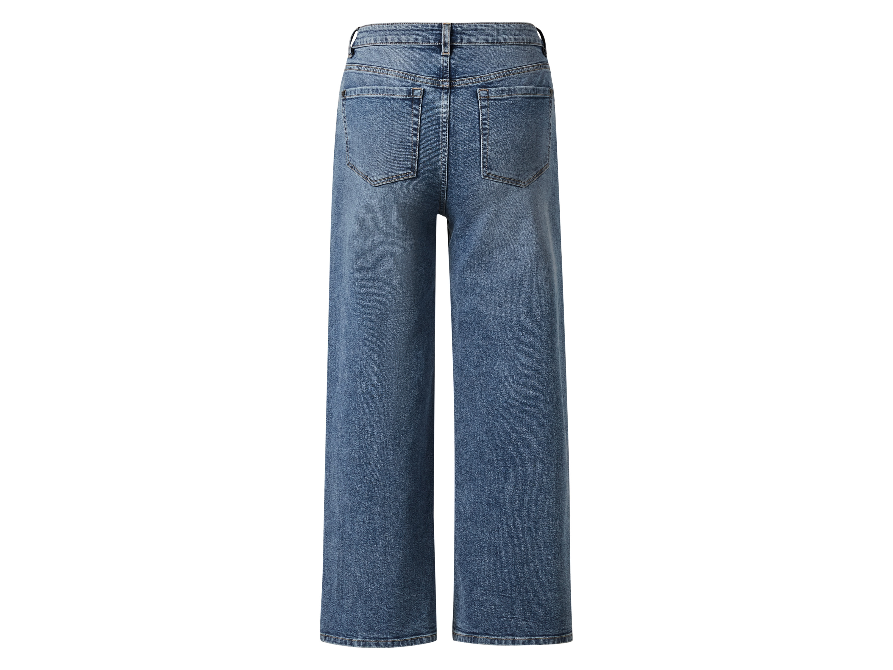 Thumbnail - esmara® Damen Jeans, mit weitem Bein (Hellblau, 40)