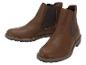 Braune Herren Chelsea Boots mit elastischen Einsätzen.
