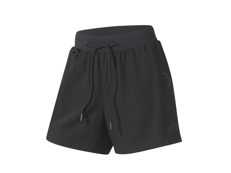 Schwarze Sport Shorts mit Kordelzug